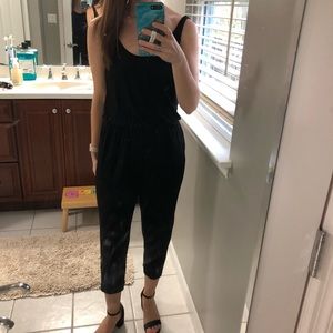 Black H&M Cropped Jumpsuit Size Medium